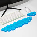 Clear Gel Wrist Rest For Keyboard And Mouse, Green Cloud Keyboard Wrist Rest Set, Cute Ergonomic Silicone Wrist Rest For Keyboar