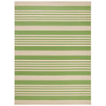 SAFAVIEH Courtyard Collection 5'3'' Round Green/Beige CY6062 Stripe Indoor/ Outside Waterproof Easy cleansingPatio Backyard Mudr