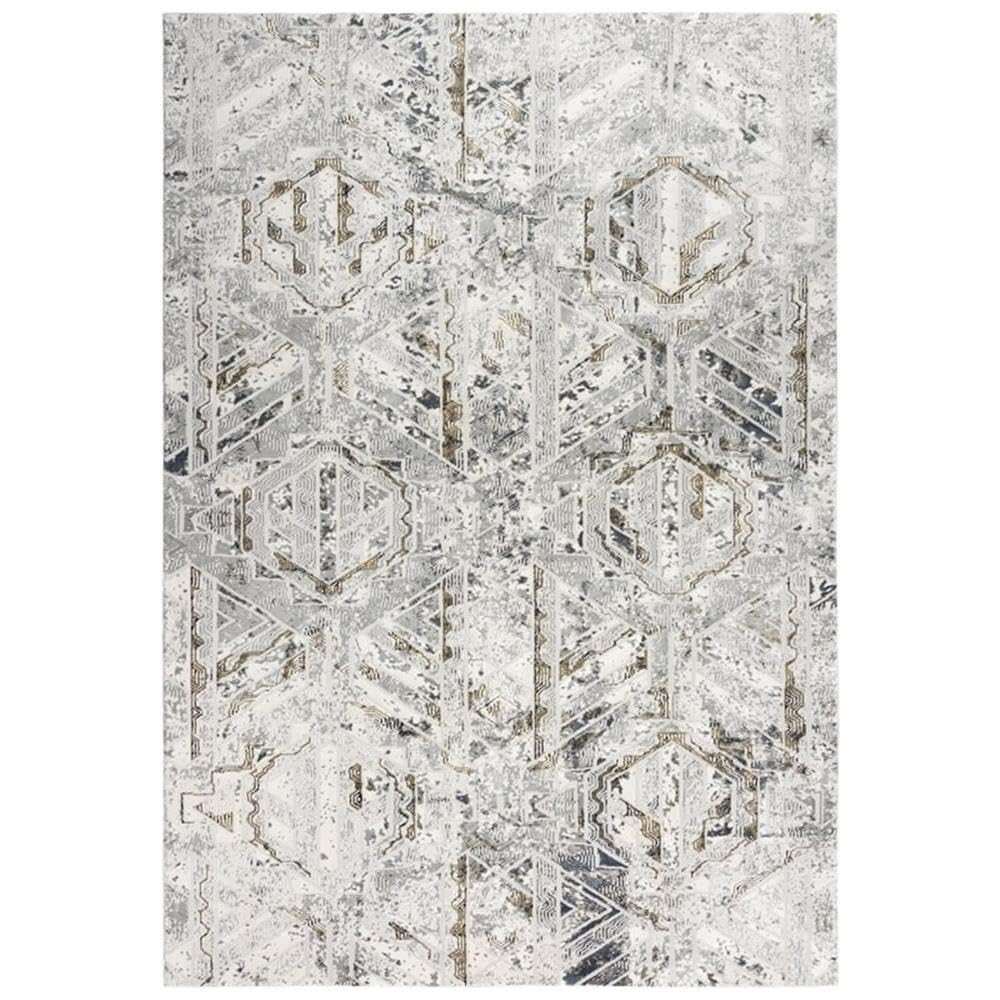 Spring 8'6&quot; X 11'10&quot; Abstract Stone/Beige/Gray/White/Brown Power-Loomed Rug