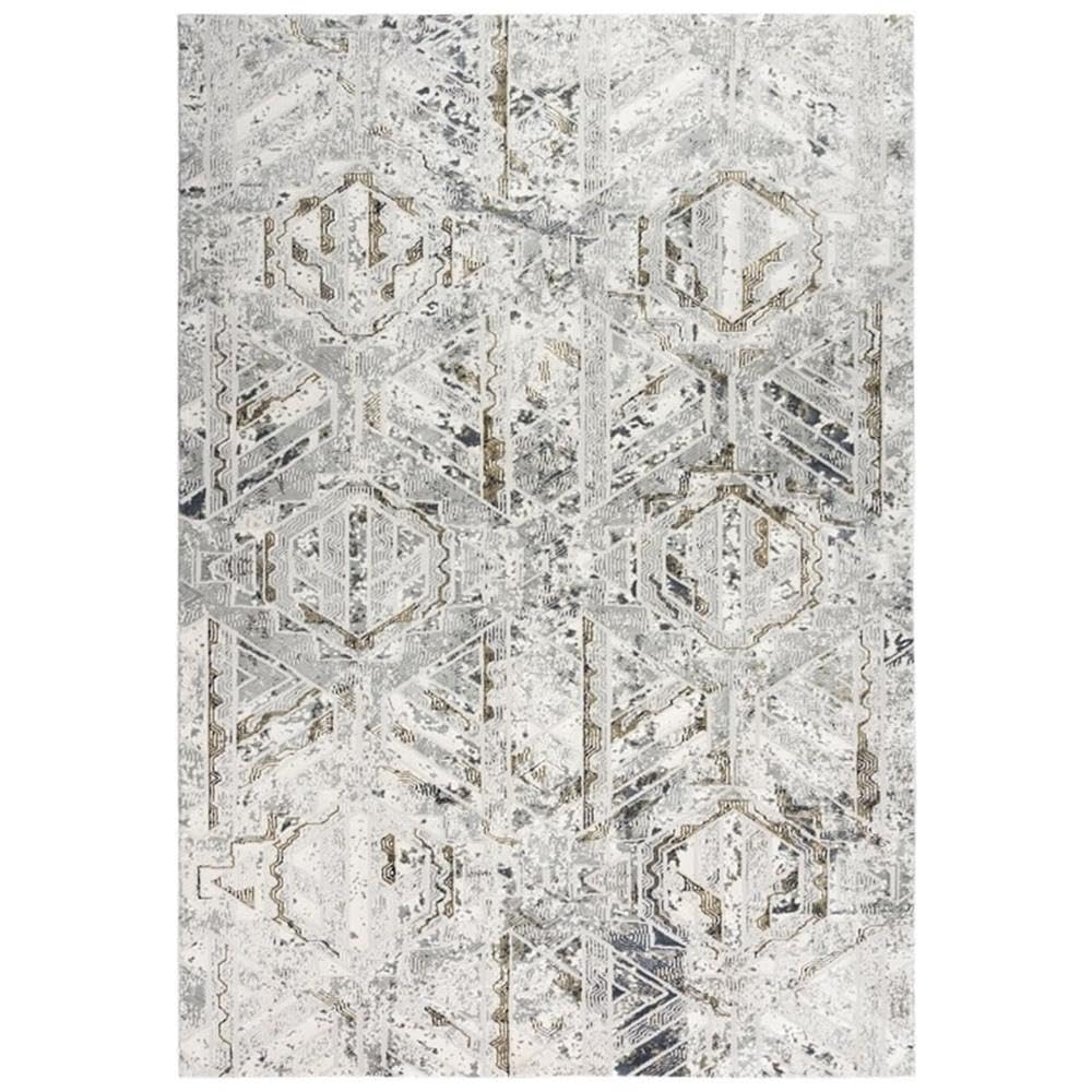 Spring 8'6" X 11'10" Abstract Stone/Beige/Gray/White/Brown Power-Loomed Rug