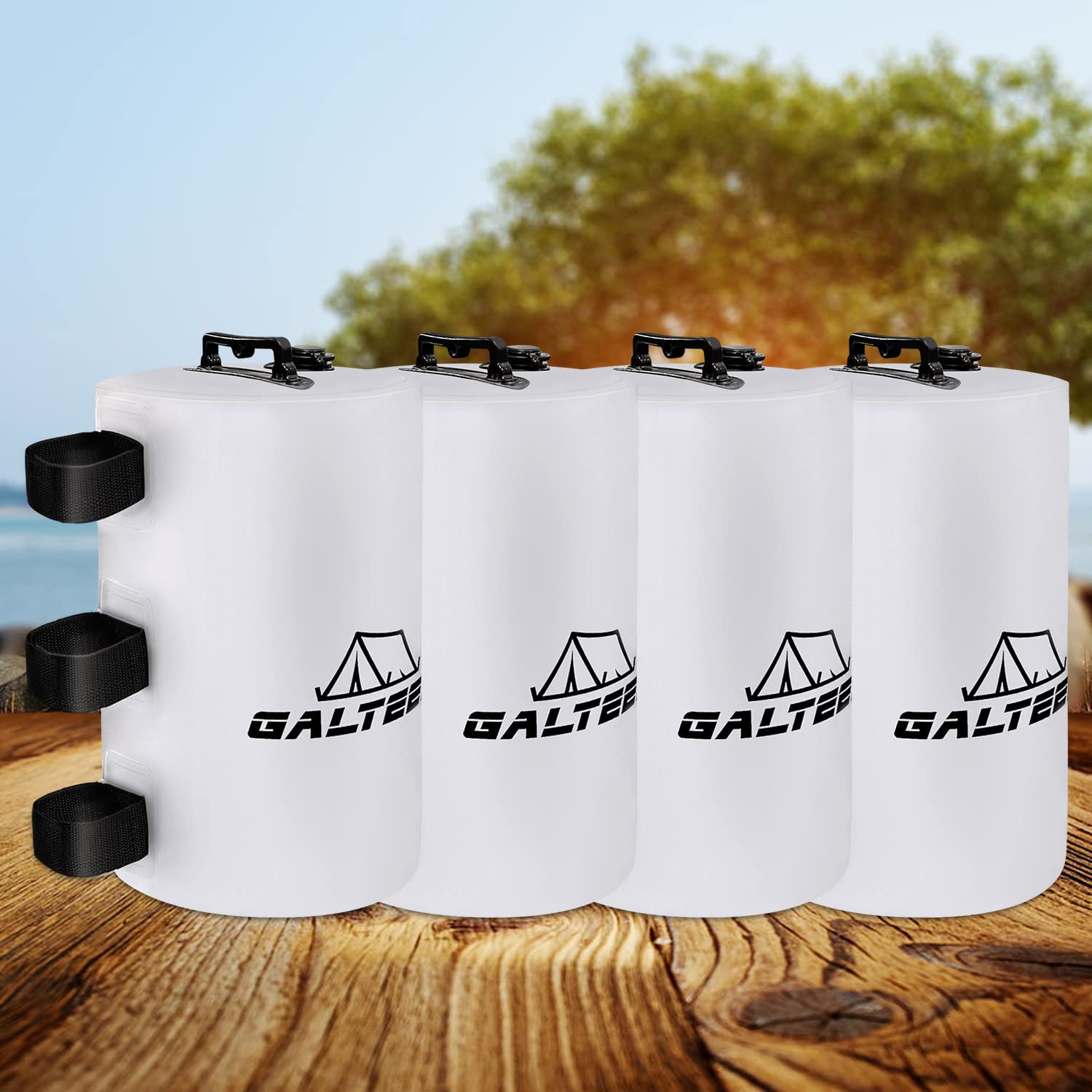 Galteed Canopy Water Weight Bag,88 Lbs Water Tent Weights Set Of 4 Leg Weights For Pop Up Canopy,Canopies,Tent,Gazebo,White