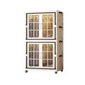 SunSettler Large Foldable Storage Bins with Lids & Wheels