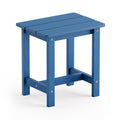 Lue Bona Outdoor Side Table, Hdps Small Outdoor Table, Adirondack Side Table, Outside End Table For Patio, Porch, Deck, Weather Resistant/Easy Maintenance/Indoor Or Outdoor Use, Navy Blue
