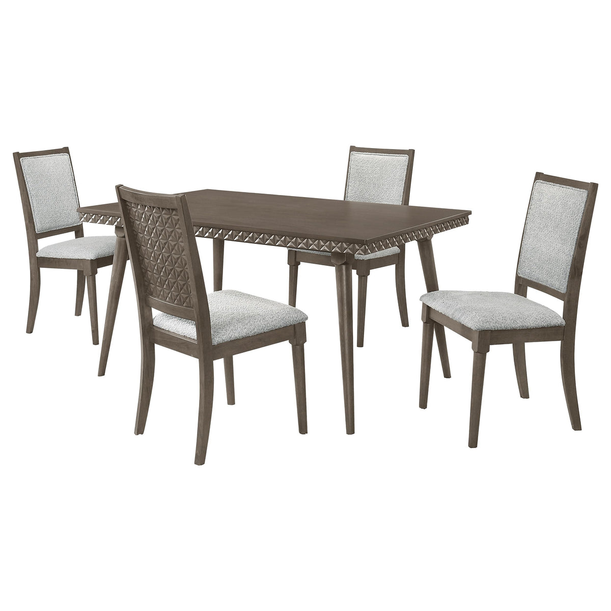 Coaster Home Furnishings Onslow 5-Piece 59-inch Rectangular Dining Set Dark Brown