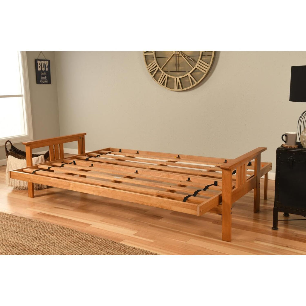 Kodiak Furniture Monterey Queen Solid Wood Futon Frame In Butternut/Brown
