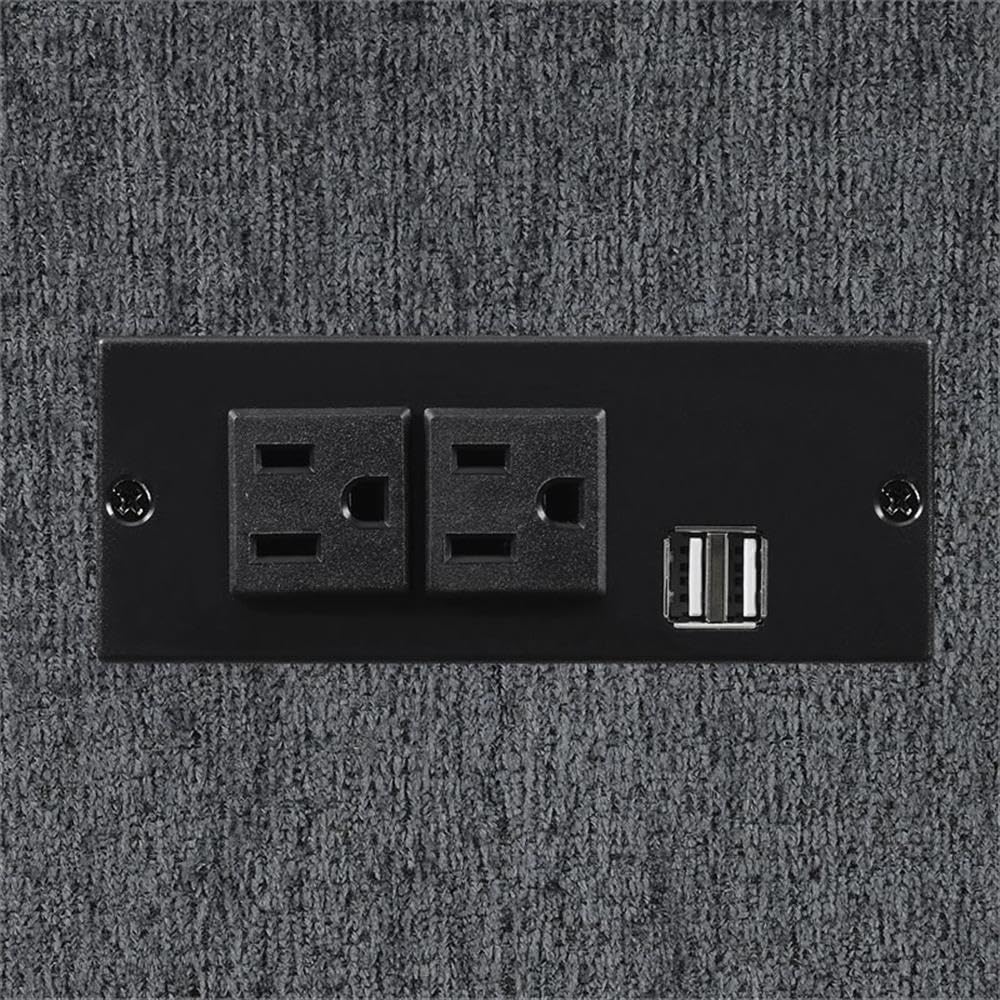 Coaster Home Furnishings Bahrain 6-Piece Upholstered Motion Sectional Charcoal