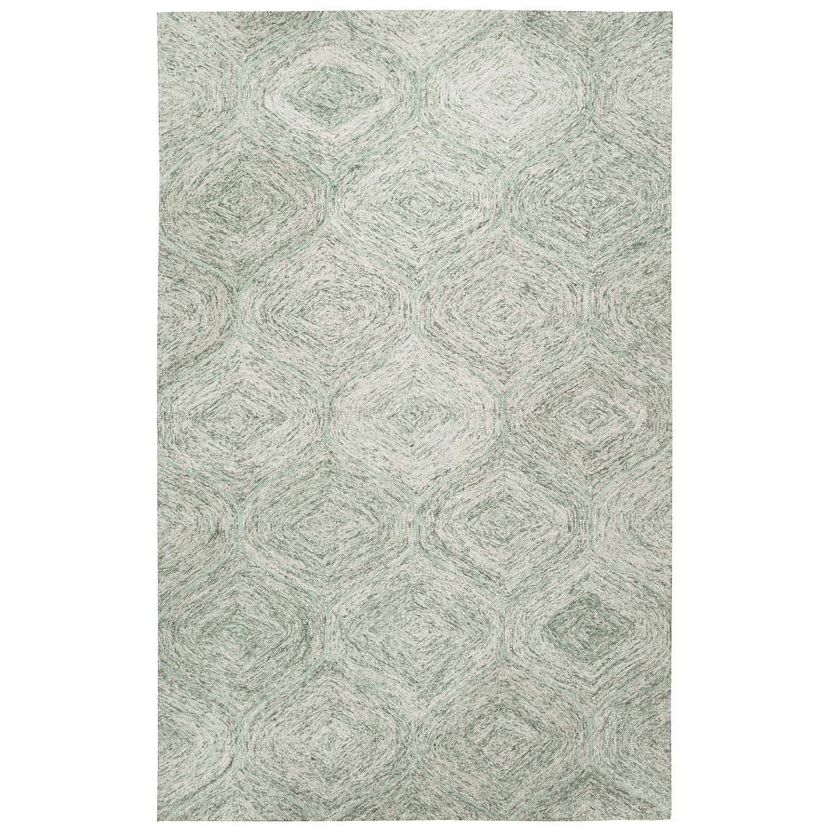 Rizzy Home Alora Decor London 5' X 8' Trellis Green/Gray/Rust/Blue Hand-Tufted Area Rug
