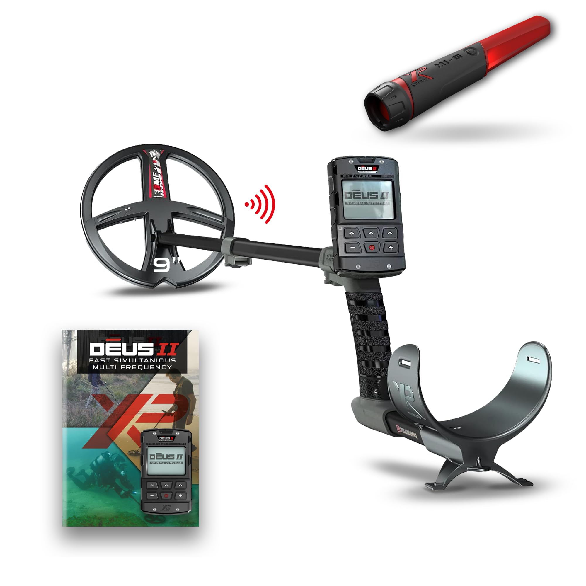 Xp Deus Ii Rc - 9' Fmf Coil With Mi-6 Pinpointer - Waterproof And Multifrequency Metal Detector With Xp Deus Ii Remote Control