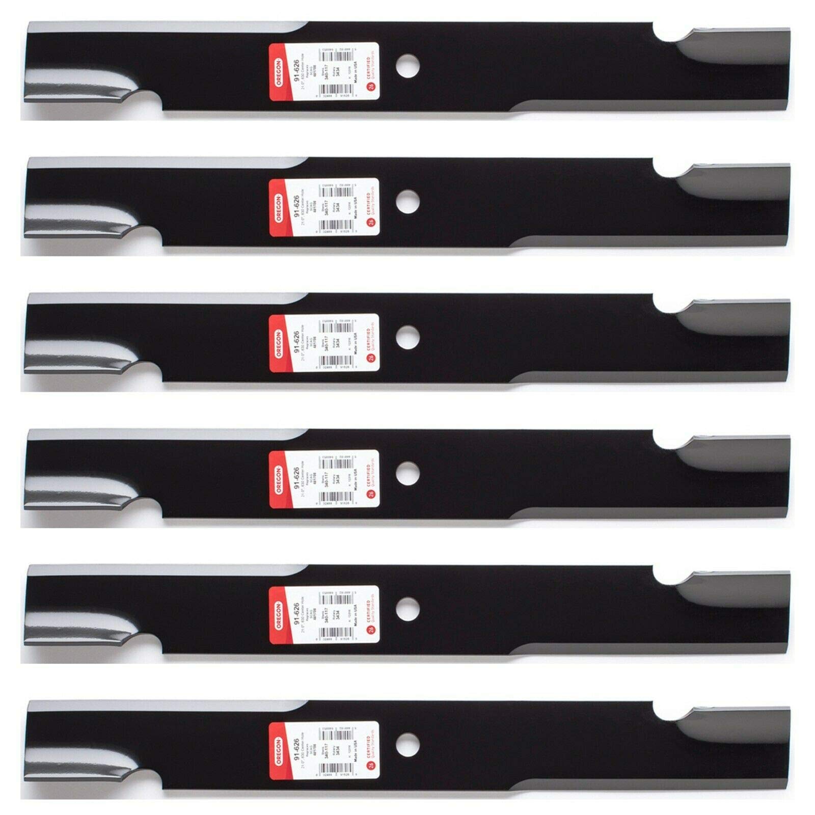 6Pk Oregon 91-626 Blade For 61' Scag 48111 481708 Ferris 5020842 5101755 Simplicity 5022808Asm