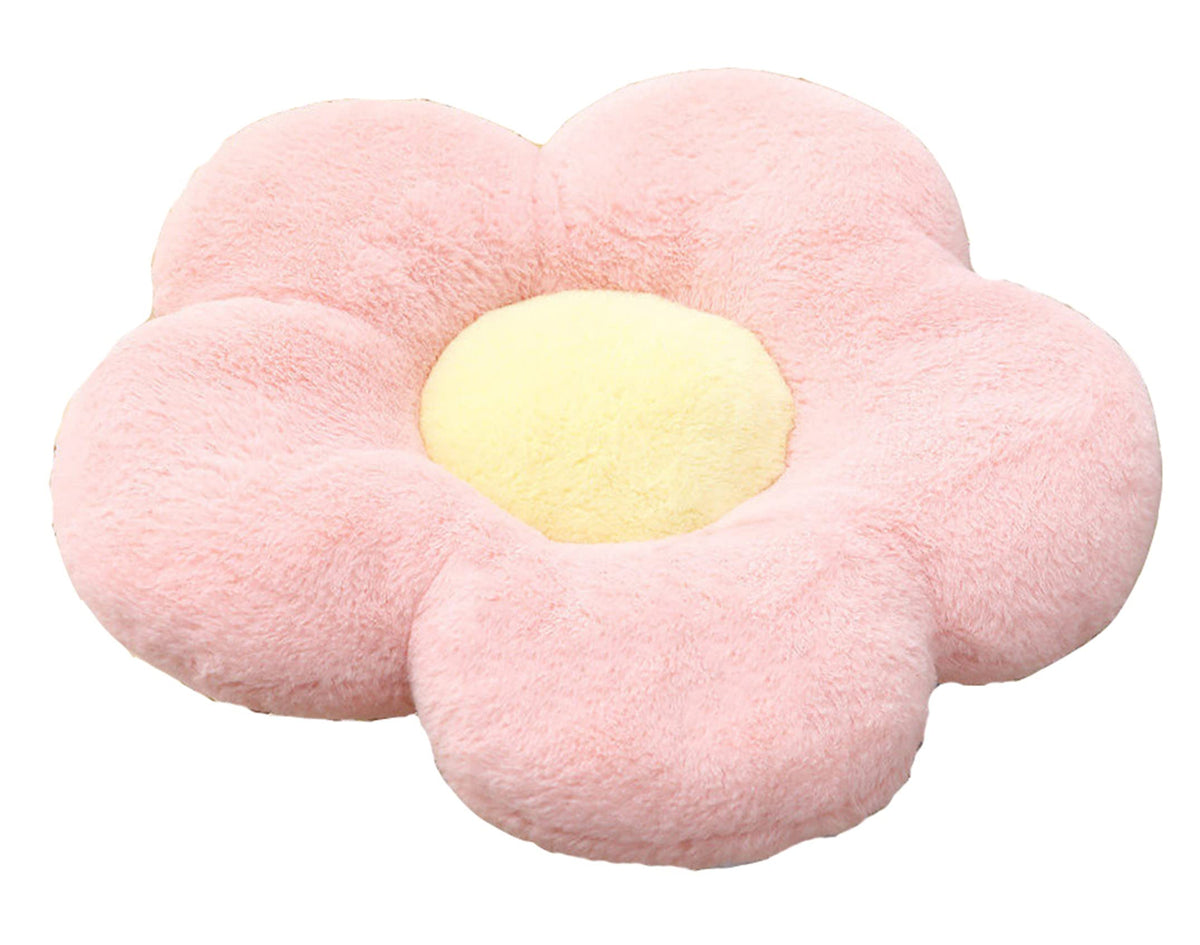 Cute Flower Cushion Plush Floor Pillow Casual Comfortable Pillow Office Living Room Bed Decoration Cushion Simple Room Decoratio