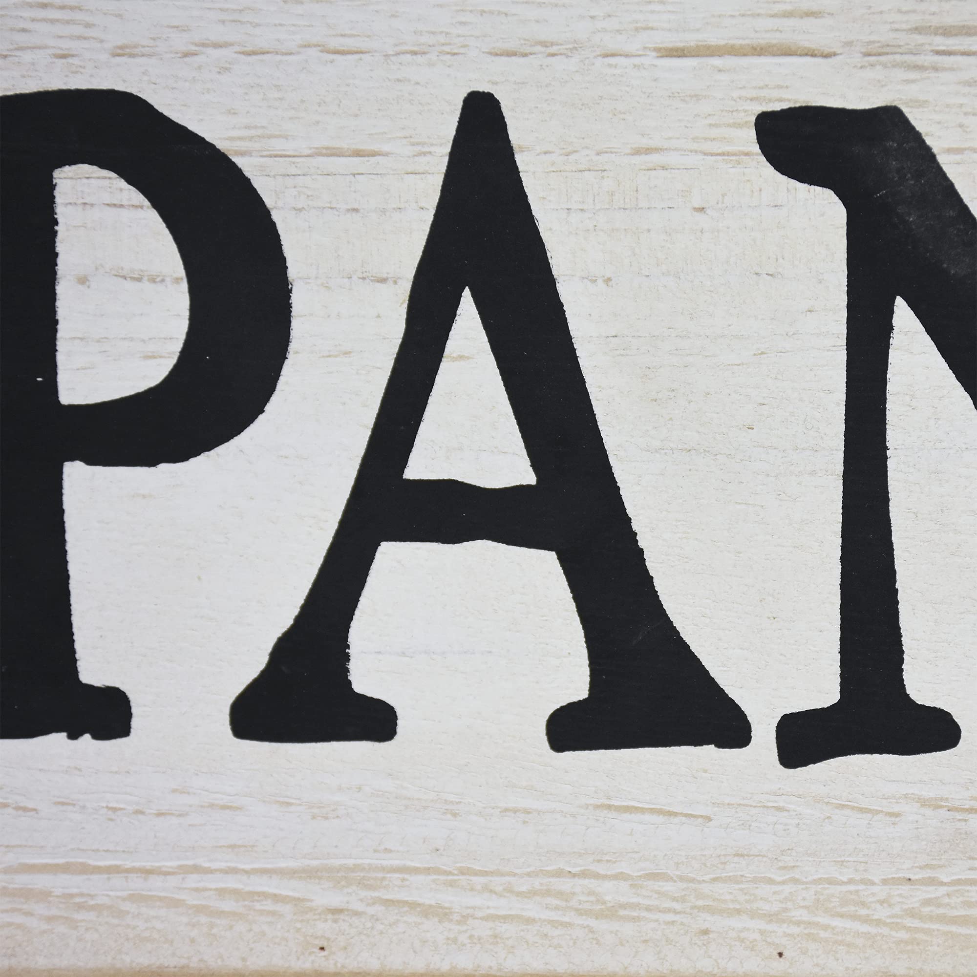 Pantry Whitewashed Wood Wall Sign, Rustic Farmhouse Wall Hanging Decor, 15.75 X 1 X 4.5 Inches