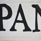 Pantry Whitewashed Wood Wall Sign, Rustic Farmhouse Wall Hanging Decor, 15.75 X 1 X 4.5 Inches