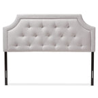 Baxton Studio Mars Modern and Contemporary Greyish Beige Fabric Full Size Headboard
