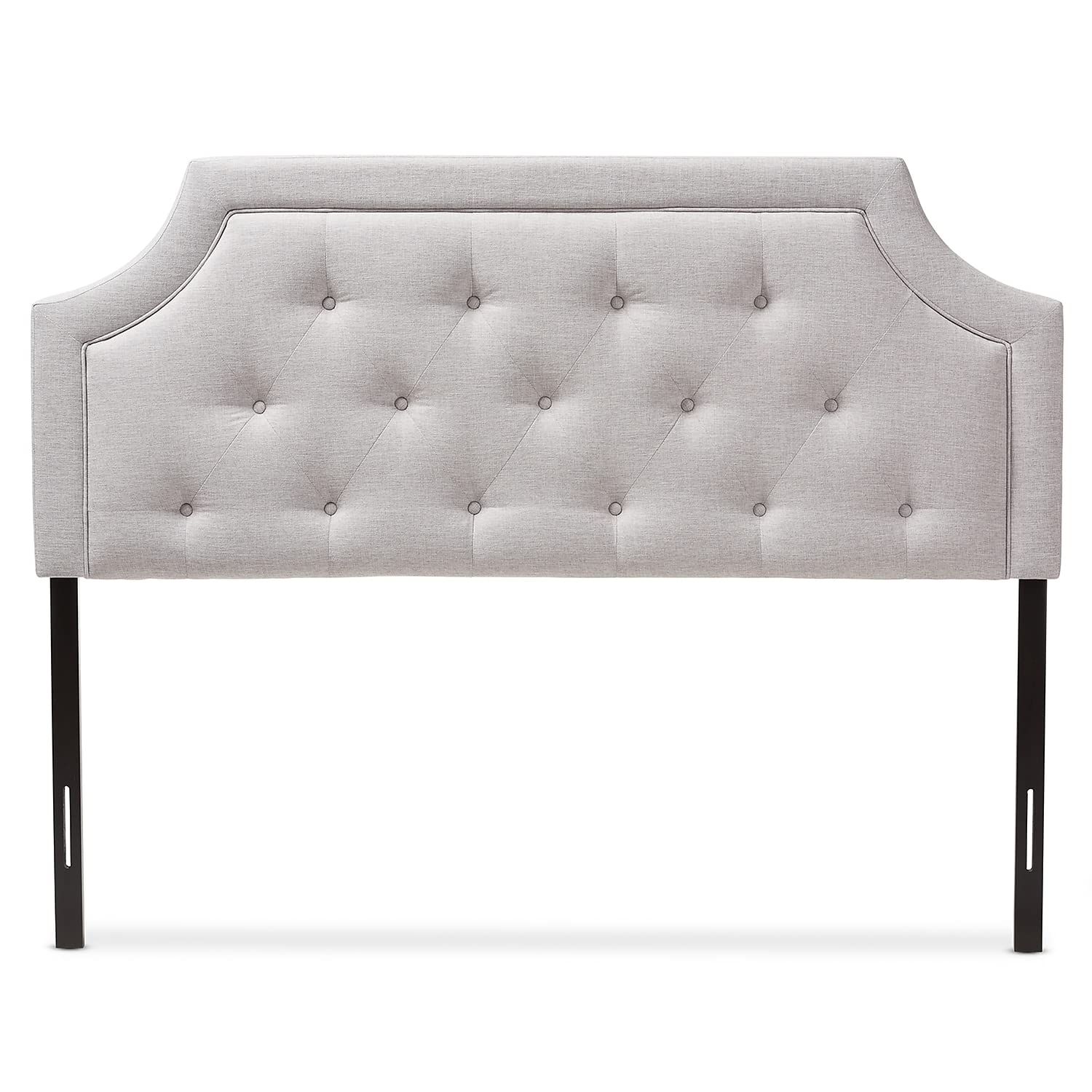 Baxton Studio Mars Modern and Contemporary Greyish Beige Fabric Full Size Headboard