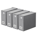 SpaceAid 4 Pack Bed Sheet Organizers and Storage, Foldable Sheet Organizer for Linen Closet, Sheets Set Folder Keeper with Windo