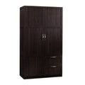 Sauder Select Multipurpose Bedroom Armoire Wardrobe Closet Pantry Storage Cabinet with Storage Drawers and Hanging Rail, in Cinn