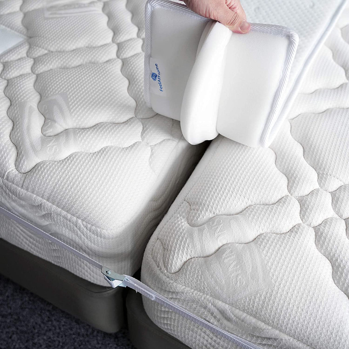 Feelathome Twin To King Bed Converter Kit - Bed Bridge - Twin Bed Connector King Maker - Twin & Twin Xl Bed Connector To King -