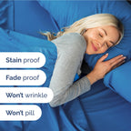 Extra Deep Pocket King Sheets - 4 Piece Breathable & Cooling Bed Sheets - Hotel Luxury Bed Sheet Set - Soft, Wrinkle Free & Comfy - Easily Fits Extra Deep Mattresses - Deep Pocket Royal Blue Sheets
