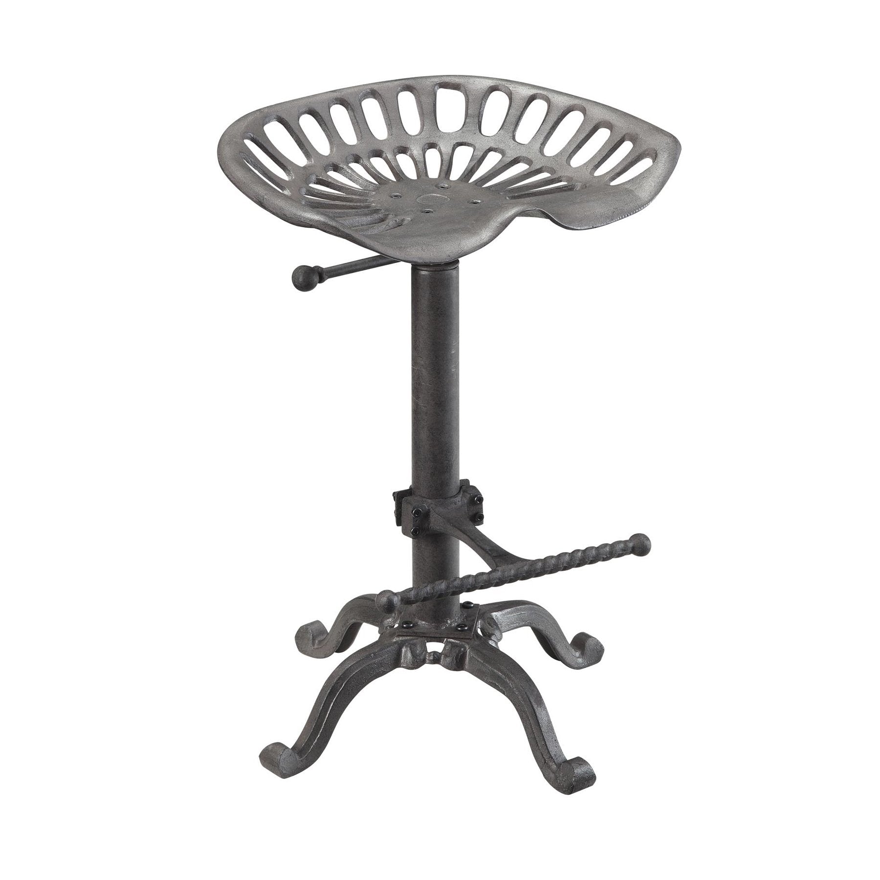 Carolina Cottage Adjustable Stool in Industrial Finish