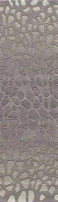 Momeni Rugs Delhi Collection Area Rug, 23 Inch  X 8  Runner, Silver