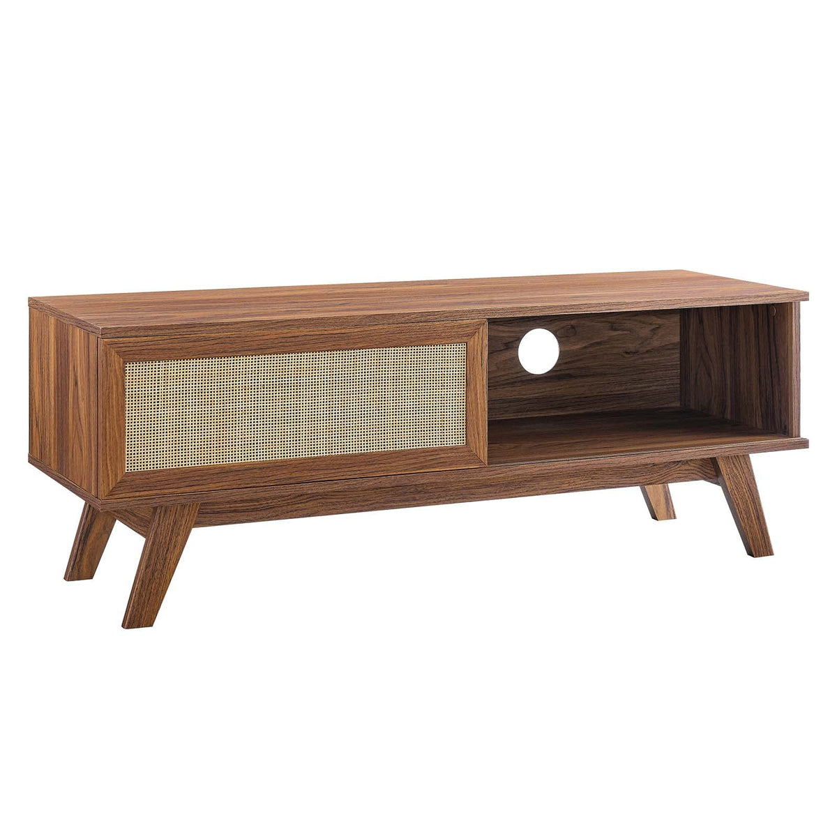 Modway Soma 47&quot; Rattan Tv Stand In Walnut