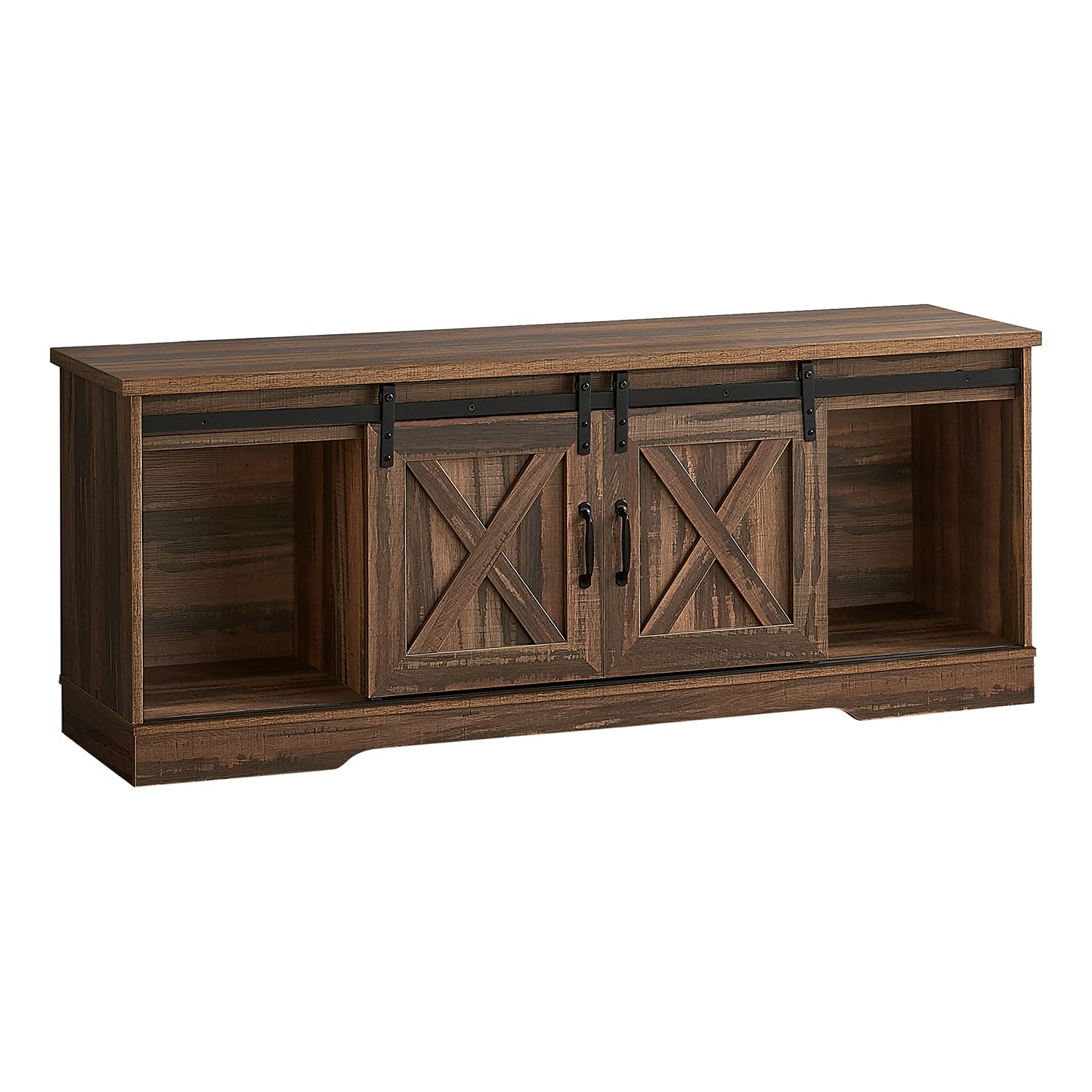 Monarch Specialties I 2748 Tv Stand, 60 Inch, Console, Media Entertainment Center, Storage Cabinet, Living Room, Bedroom, Laminate, Brown, Transitional