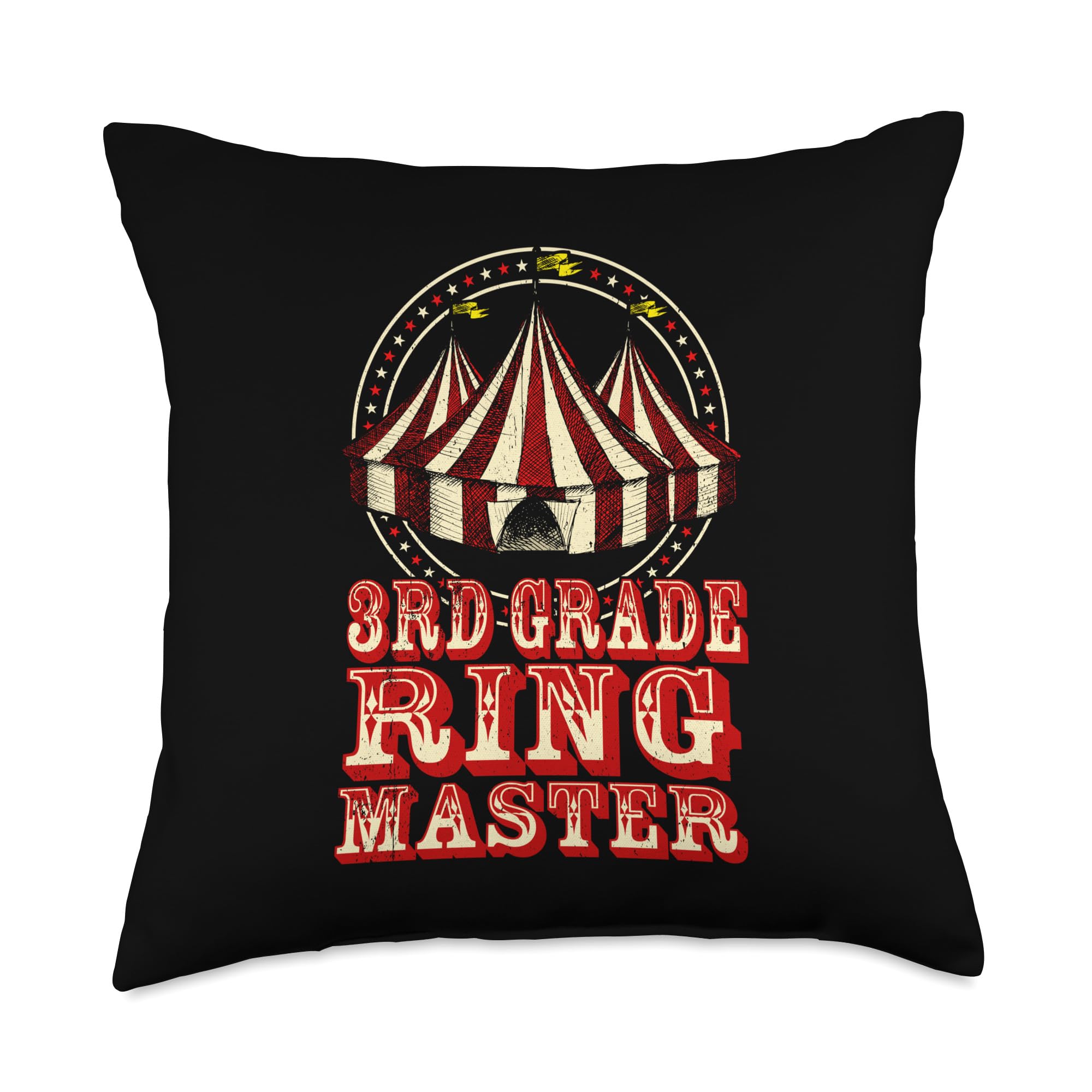 3rd Grade Ringmaster Circus Carnival Back to School Gift Throw Pillow