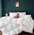 EDMUND  Winter Blanket 400 GSM Microfiber Duvet Comforter for Double Bed Comforter (90 x 100) Inches  400 GSM Comforter | Wh