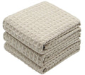 VeraSong Waffle Weave Kitchen Towels Thick Microfiber Dish Drying Towels Absorbent Tea Towels Hand Towel Lint Free 16Inch x 24In