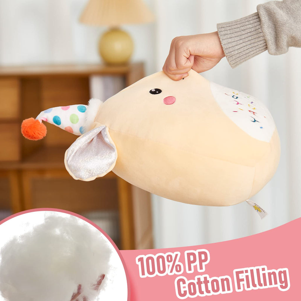 Bstaofy 14' Cute Happy Birthday Puppy Soft Plush Pillow Birthday Dog Stuffed Animal Birthday Gifts For Girls Boys Baby Kids