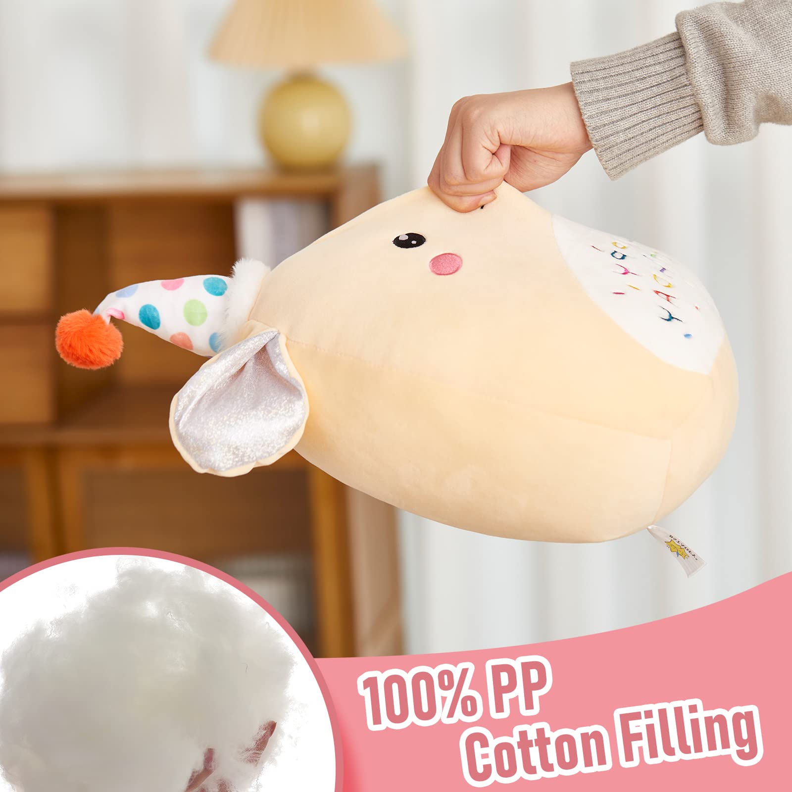 Bstaofy 14' Cute Happy Birthday Puppy Soft Plush Pillow Birthday Dog Stuffed Animal Birthday Gifts For Girls Boys Baby Kids