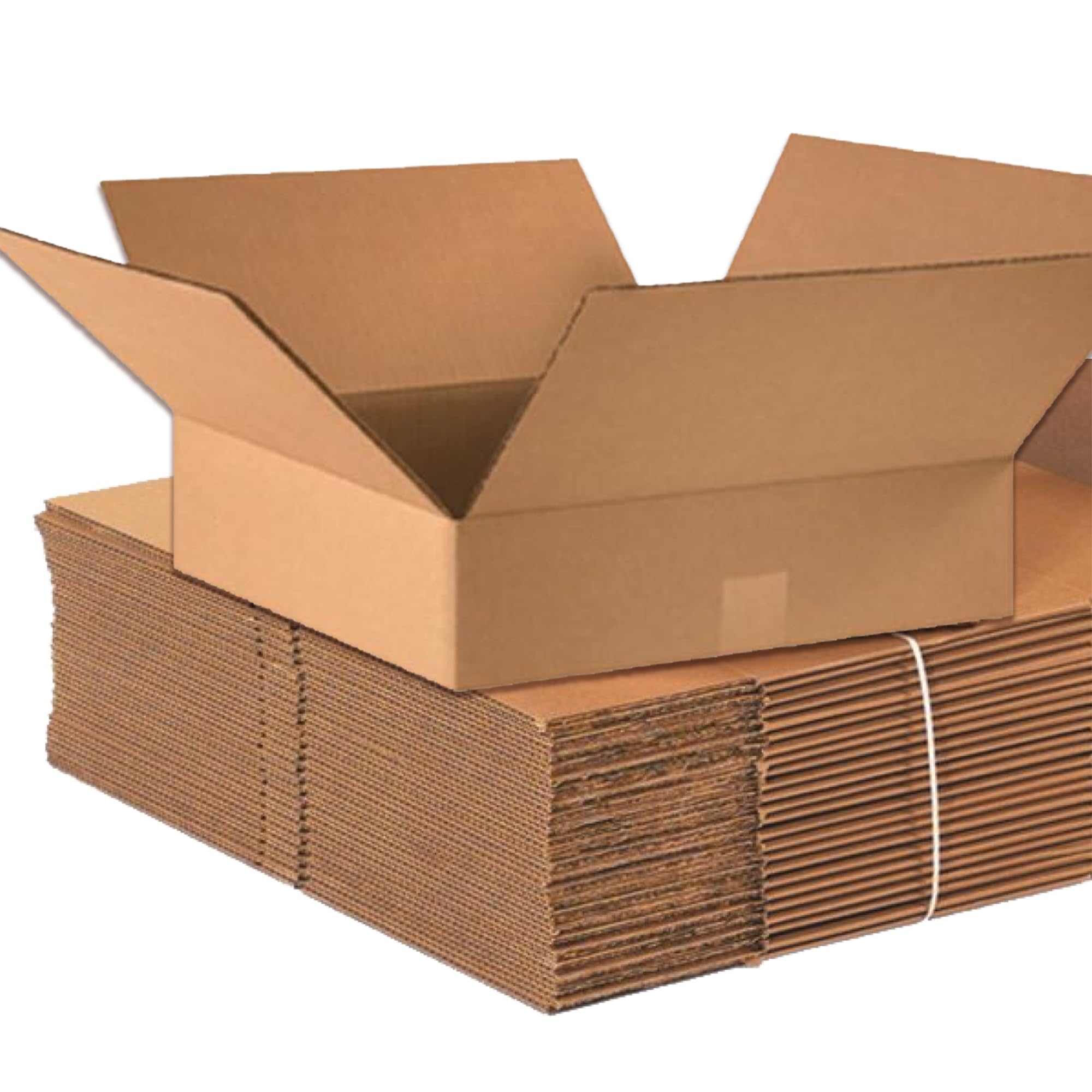 Aviditi Shipping Boxes Flat 16'L X 16'W X 4'H (25-Pack) Corrugated Cardboard Box For Packing, Moving And Storage