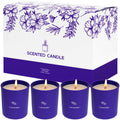 TranquilBliss Lavender Candles for Home Scented, 8 oz Scented Candles Present, Purple Jar Candles, Soy Candles for Women, 45 Hou