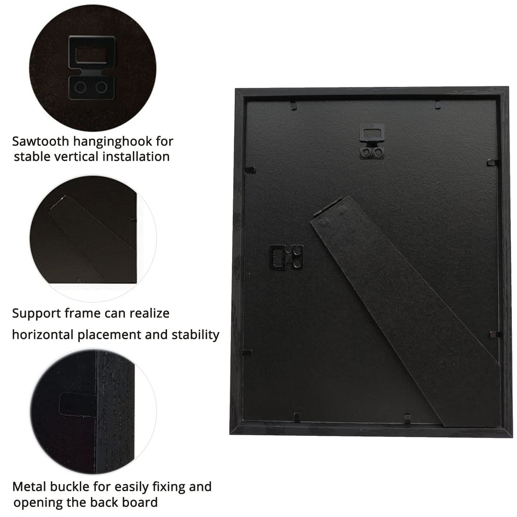 Sunmeg 8X10 Shadow Box Frame Display Case, Wood With Plexiglass, Display Case Box For Memorabilia, Medal, Crafts,Tickets And Pho
