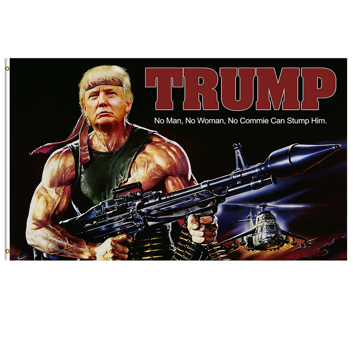 Trump Flag Rocket Gun Tank Donald Trump Flags Support For President 2024 Banner - Make America Great Again Rocket Launcher 3 X 5