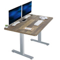 VIVO Electric 48 x 30 in Standing Desk, Memory Height Adjustment, 1B Series, Holds 220 lbs, One-Piece Reclaimed Wood Top, Gray F