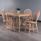 Ravenna 5-Pc Dining Table with Windsor Chairs - Natural