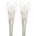 Royal Imports Sparkle Glitter Curly Ting Ting Branches Vase Filler for Wedding, Holiday & Home Decoration, 26   , 75 Stems (Irid