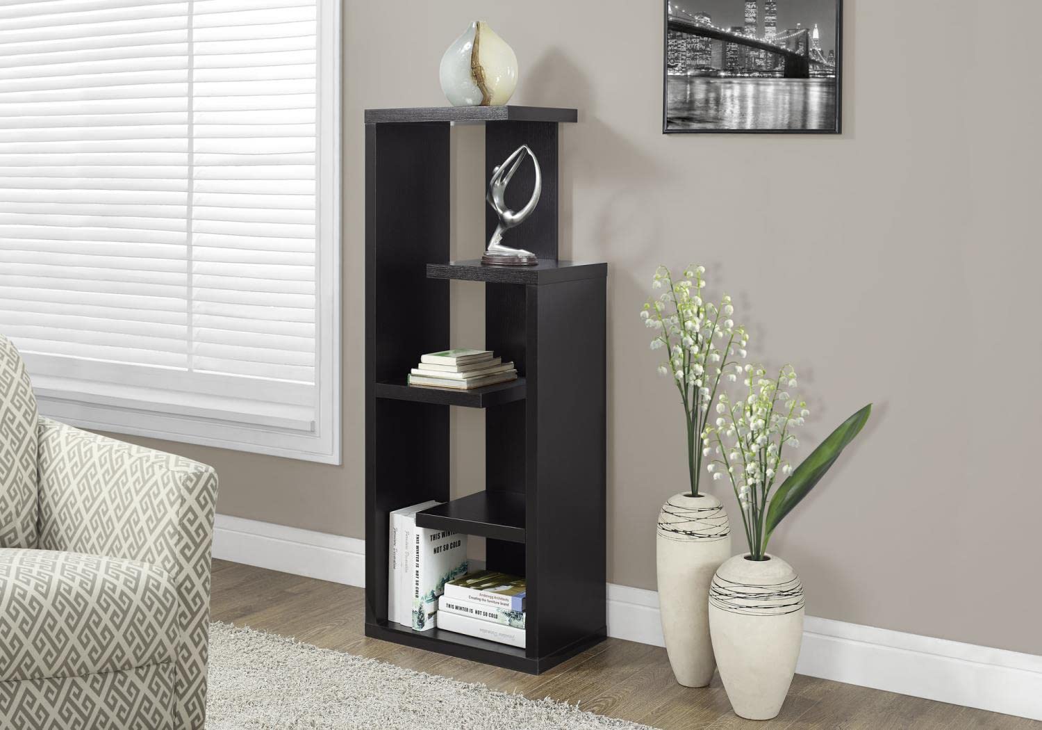 Monarch Specialties , Bookcase, Cappuccino, 48'H