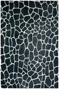 Dalyn Rugs Akina Giraffe Animal Print Ak4 Faux Fur Midnight 8' X 10'