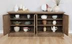 Coaster Home Furnishings Brockway 4-Door Dining Sideboard Buffet Cabinet Barley Brown
