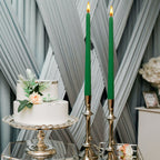 10 Inch Green Taper Candles-Set Of 4 Tapered Candle, Tall Candlesticks, Home Dinner Candle, Party, Wedding, Halloween, Christmas