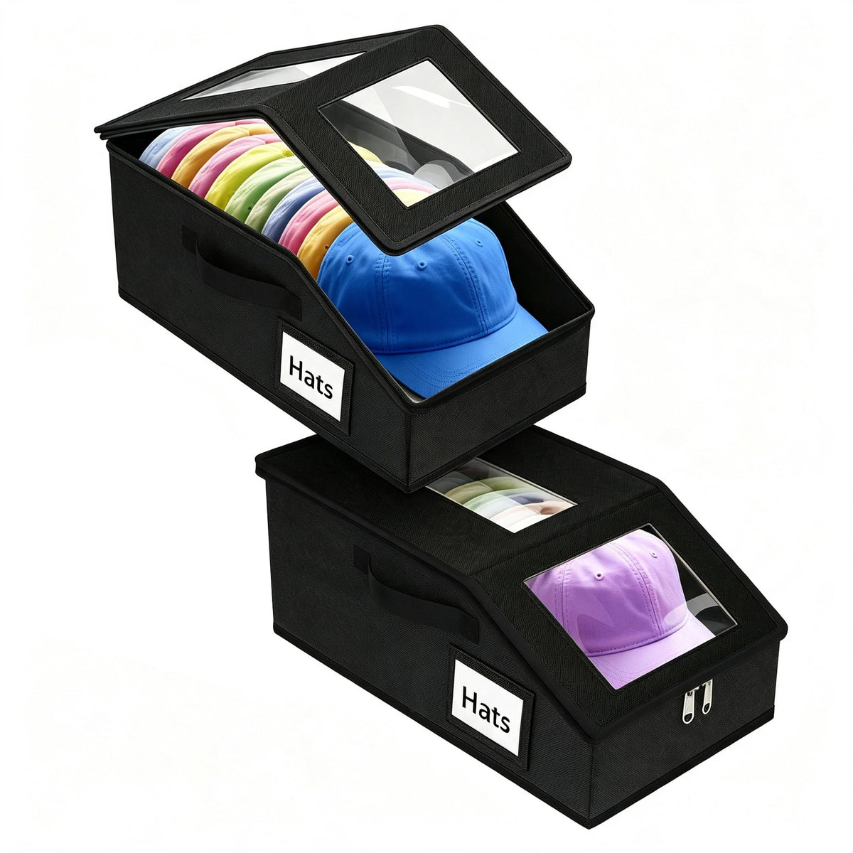 Stackable Hat Organizer, Hat Storage Baseball Cap Organizer Easy Access