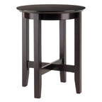 Ergode Deluxe Wood Sasha Accent Table | Sleek Curved Design | Ample Storage | Black Finish | Multiple Finishes Available | Assembly Hardware Included | 20" W x 20" D x 27" H (92118-VV)