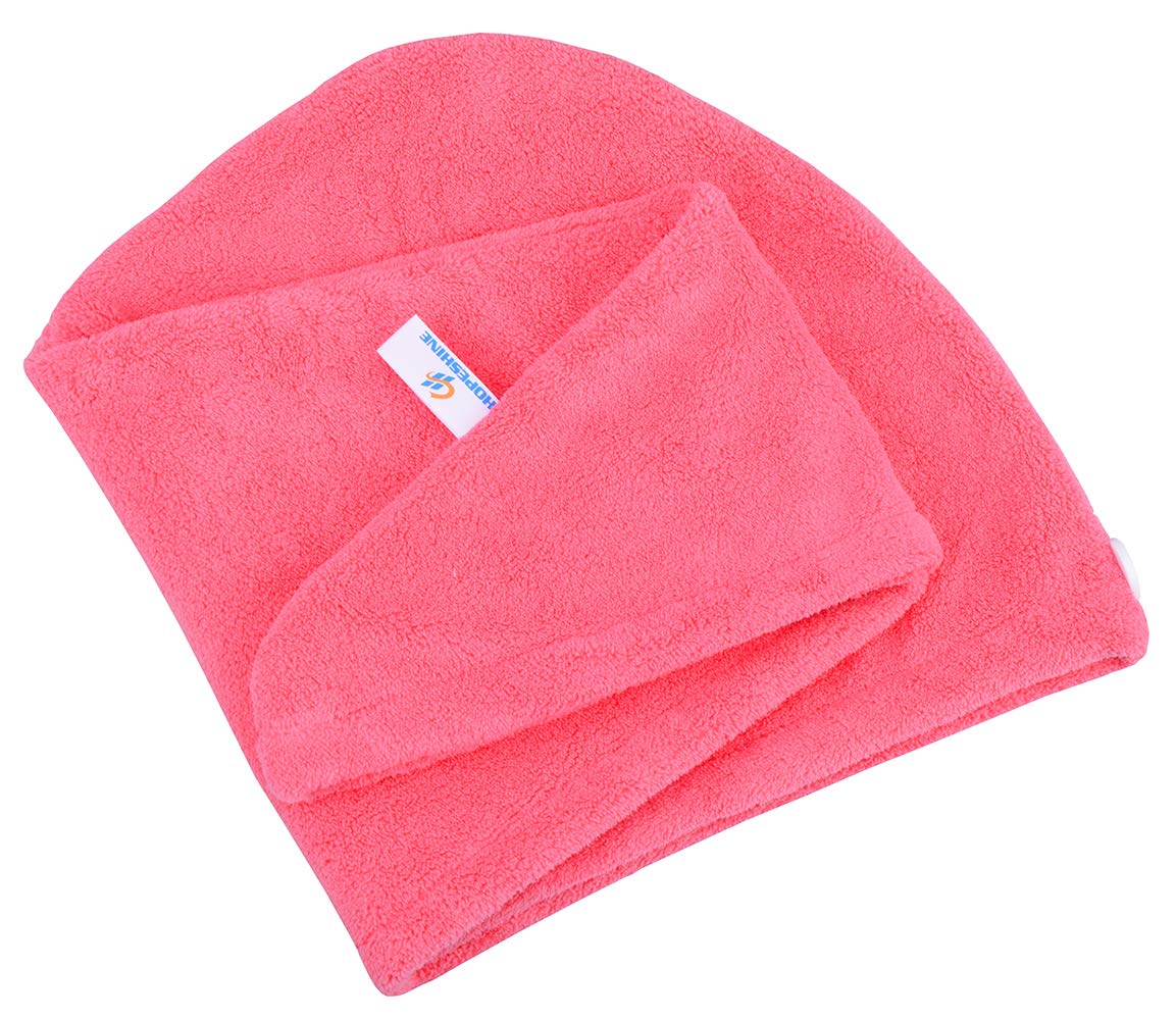 Hopeshine Hair Drying Towel Twist Soft Shower Microfiber Towels For Curly Girls Hair Turban Wrap Fast Drying Ultra Absorbent Cap