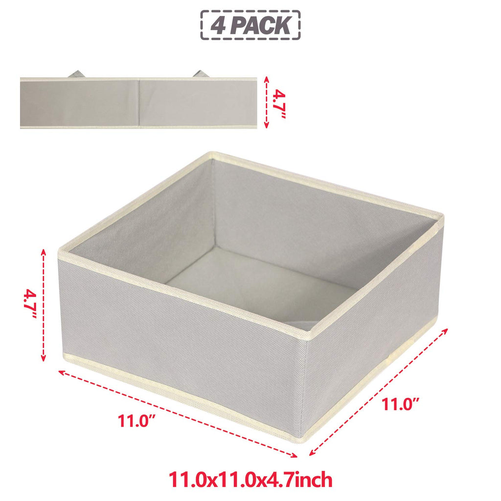 Diommell Foldable Cloth Storage Box Closet Dresser Drawer Organizer Fabric Baskets Bins Containers Divider For Clothes Underwear