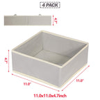 Diommell Foldable Cloth Storage Box Closet Dresser Drawer Organizer Fabric Baskets Bins Containers Divider For Clothes Underwear