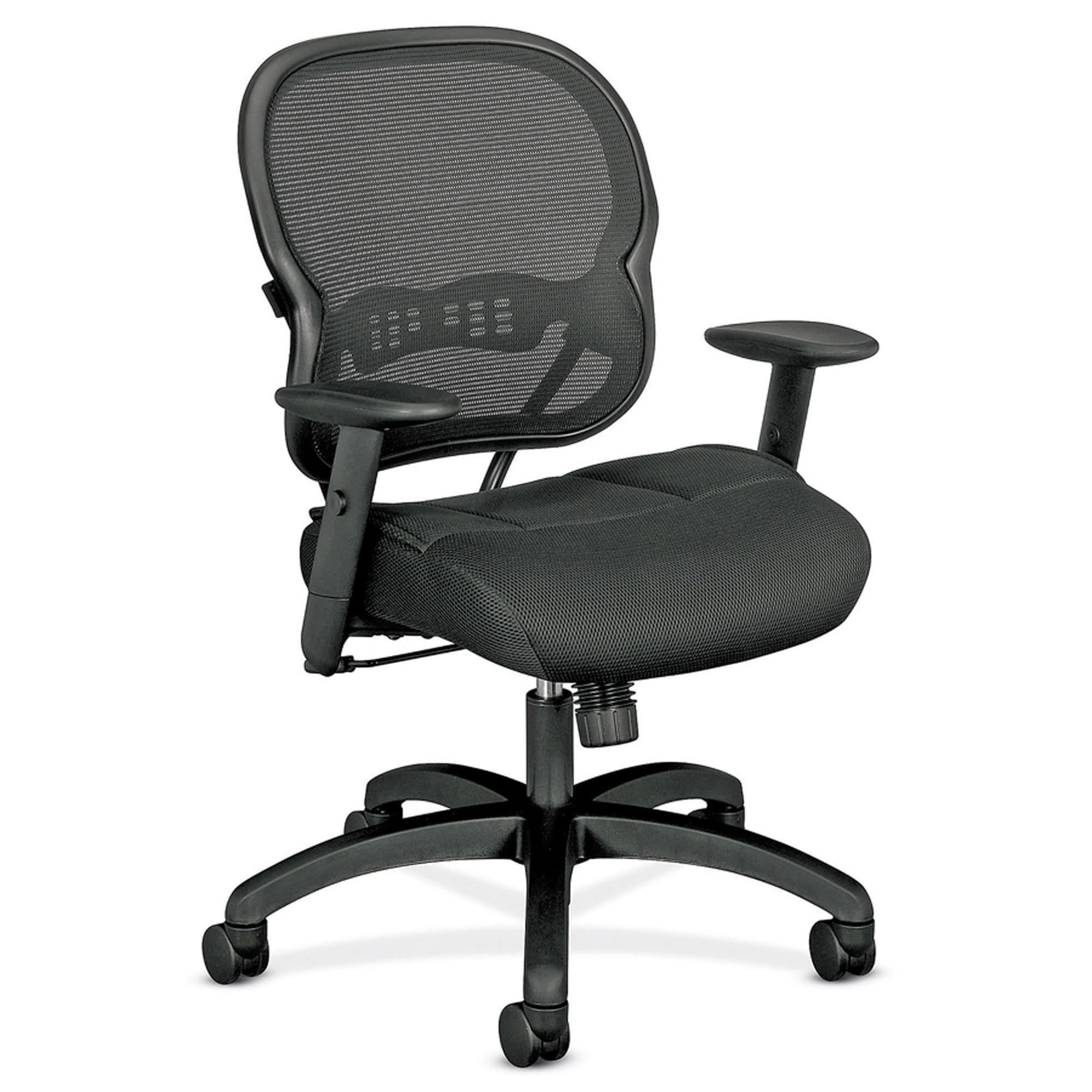 Hon Basyx Wave™ Hvl712 Mid-Back Mesh Task Chair, Black