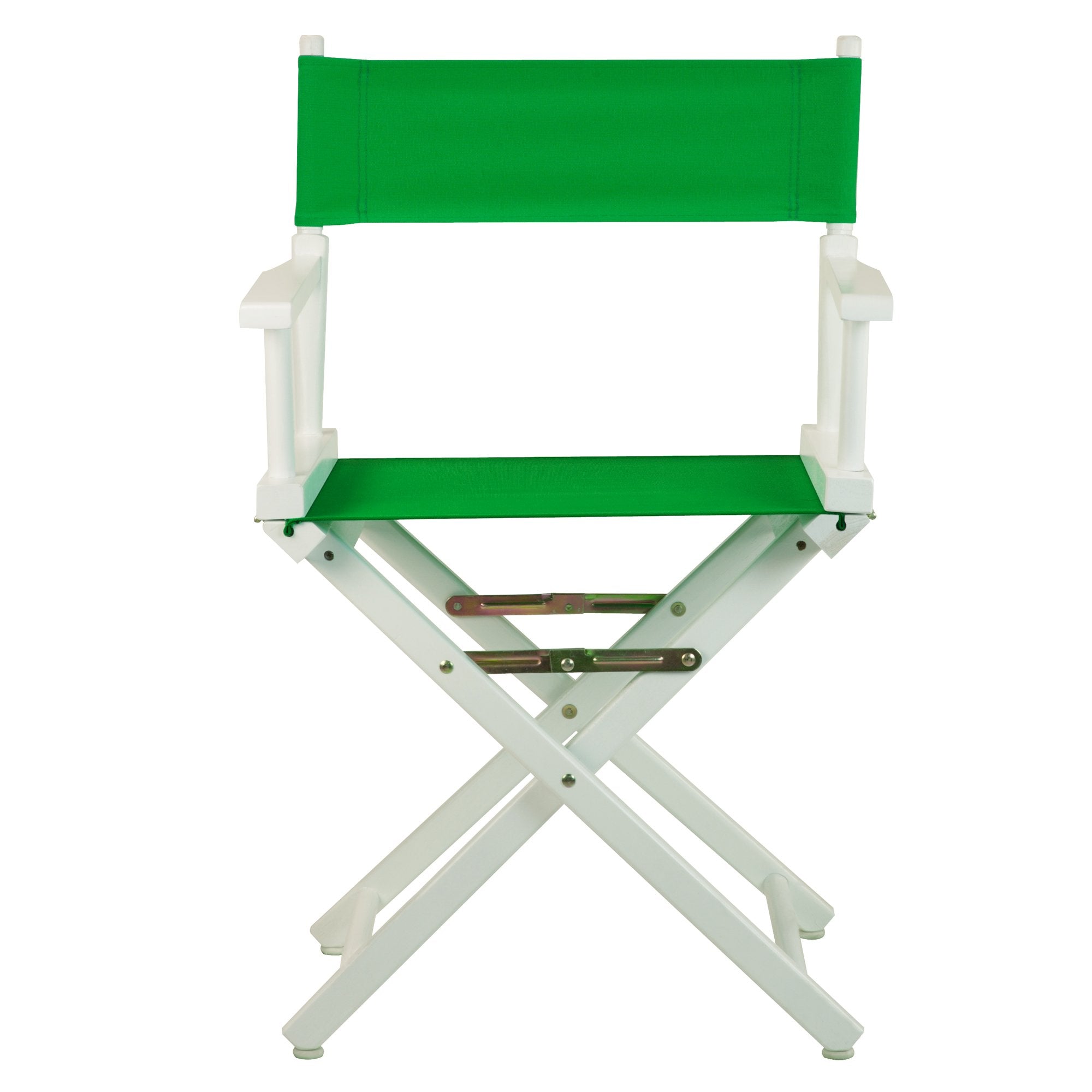 Casual Home 18" Director'S Chair White Frame With Green Canvas