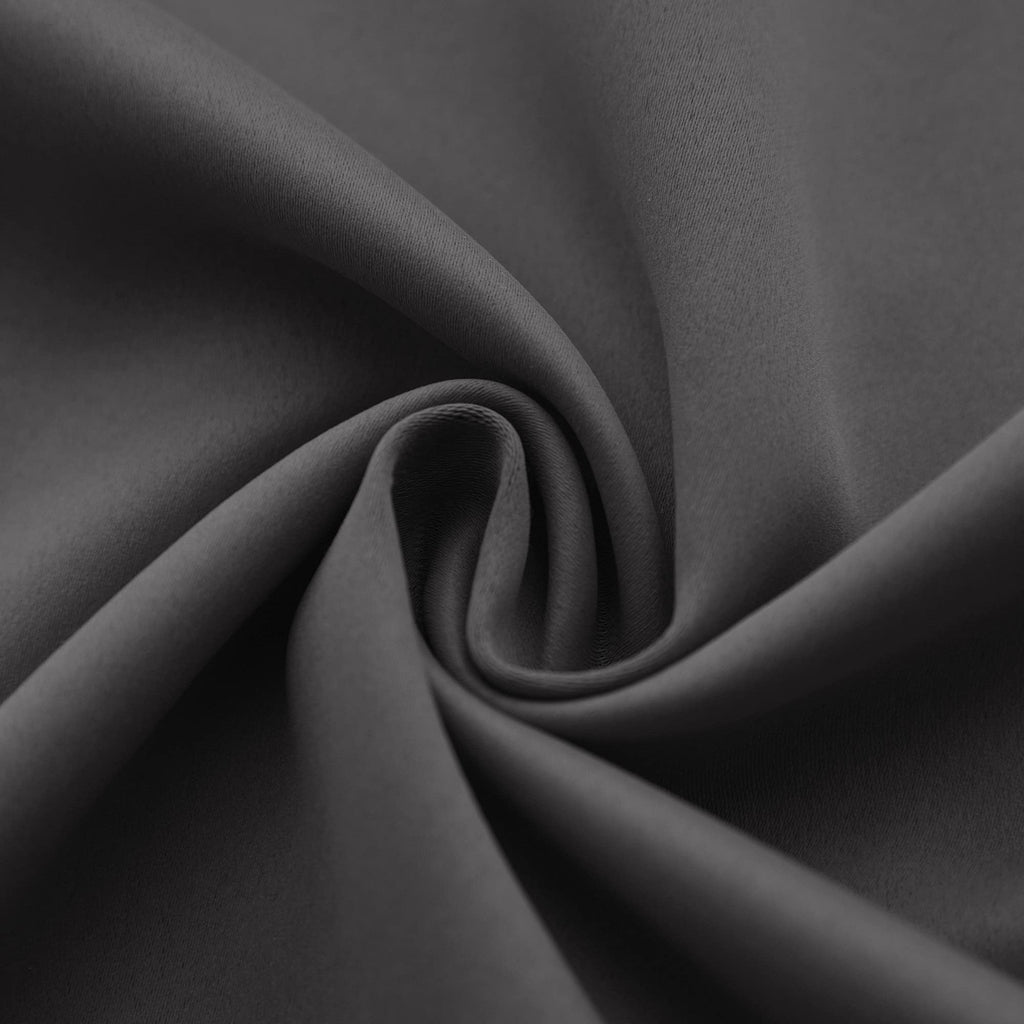 Mrs.Naturall Dark Grey Valance Curtains For Kitchen Window Set Of 2 Pack Blackout Room Darkening Gray Valances For Bathroom Base